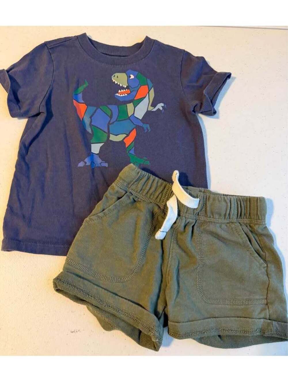 Carter's 2T Dinosaur T-Shirt and Shorts Set